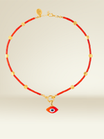 Pia Coral Nazar Kilit Kolye