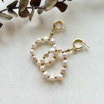 İnci Frangia Halka Küpe