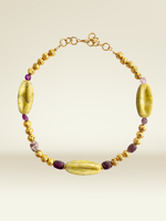 Olivin Ametist Kolye