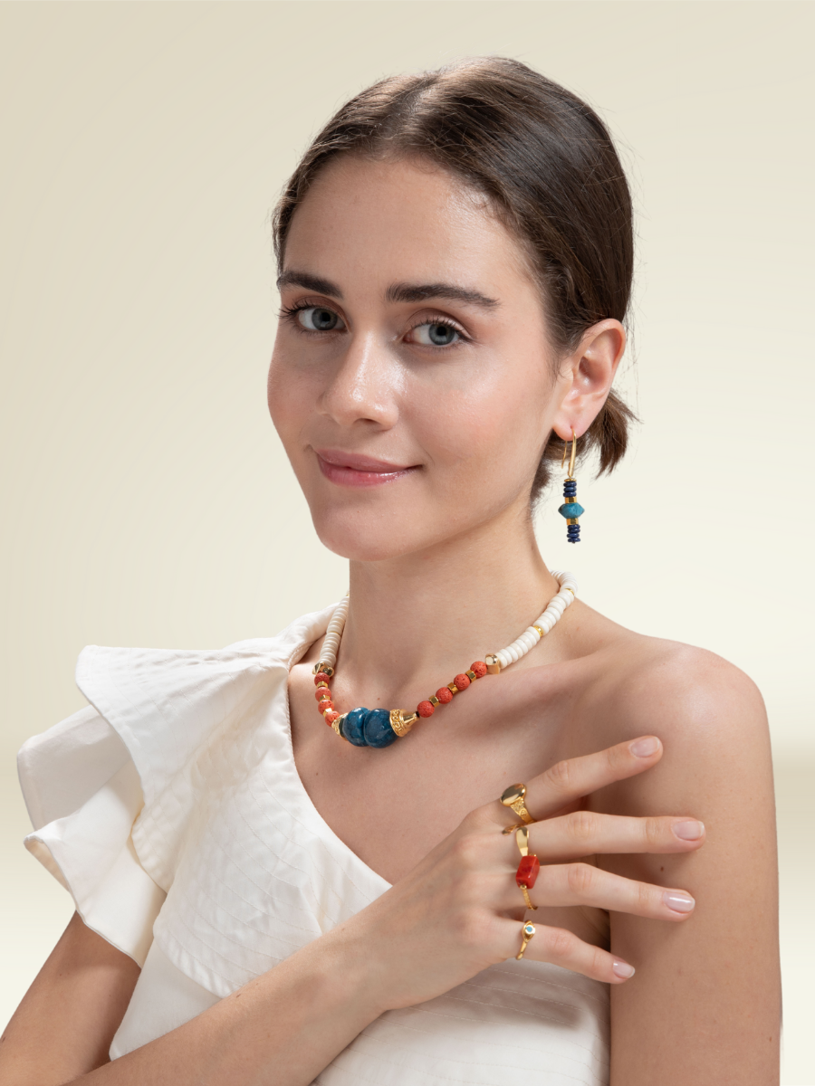 Line Blu Küpe
